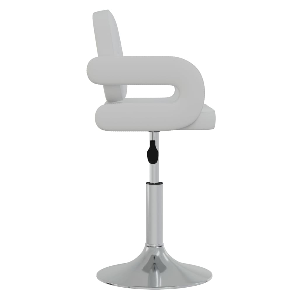 Eetkamerstoelen draaibaar 2 st kunstleer wit is nu te koop bij PeponiXL, paradijselijk wonen!