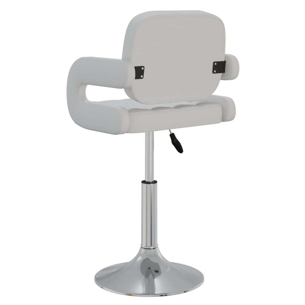 Eetkamerstoelen draaibaar 2 st kunstleer wit is nu te koop bij PeponiXL, paradijselijk wonen!