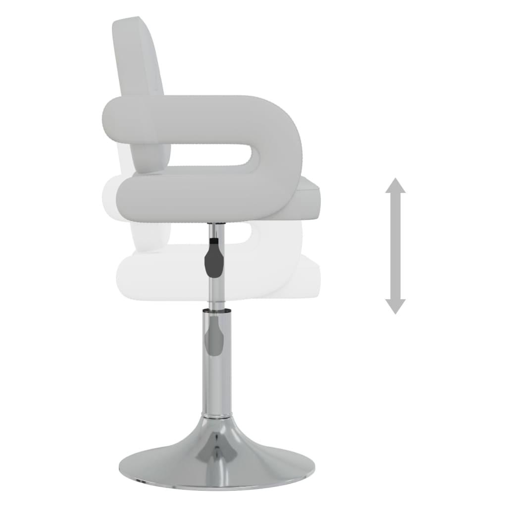 Eetkamerstoelen draaibaar 2 st kunstleer wit is nu te koop bij PeponiXL, paradijselijk wonen!