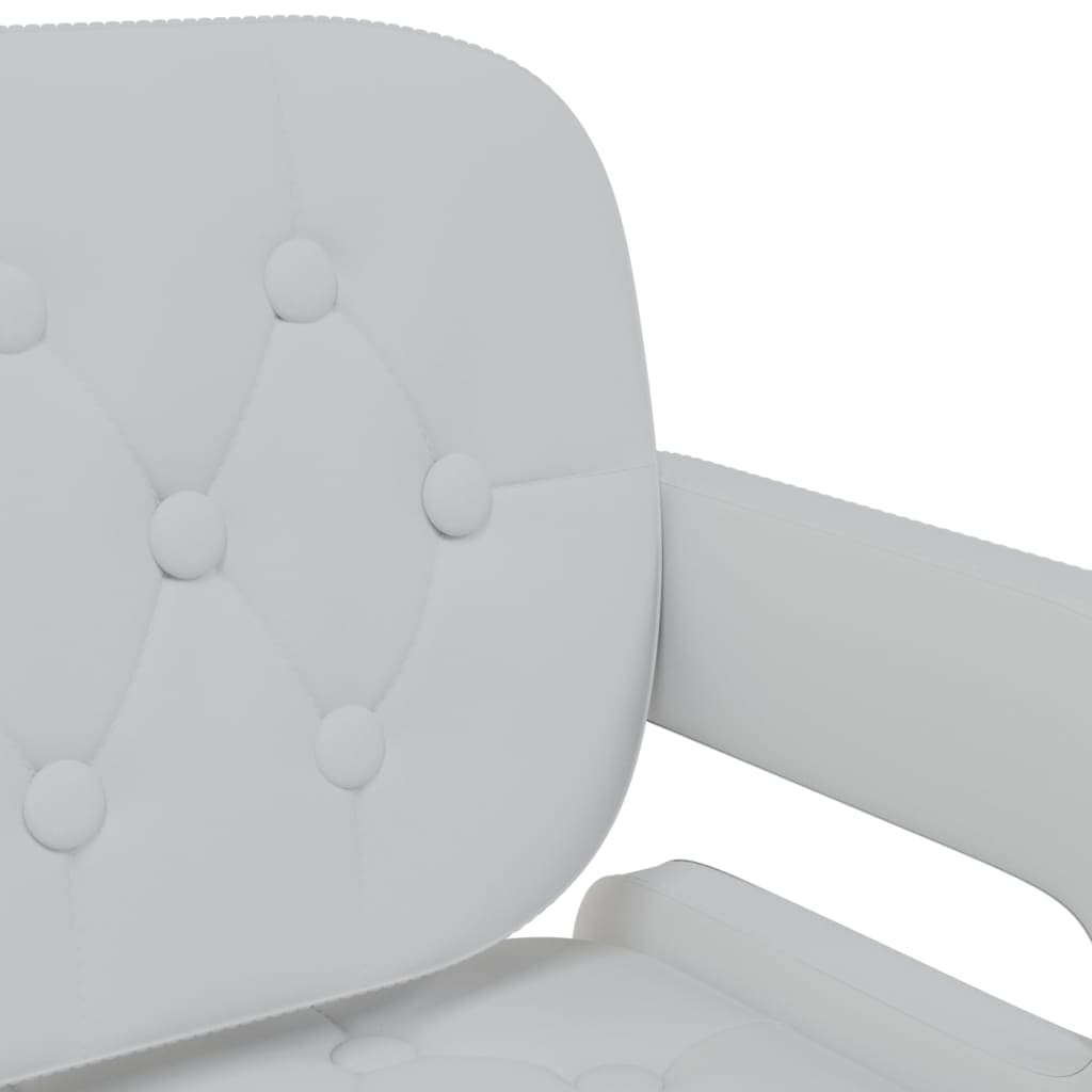 Eetkamerstoelen draaibaar 2 st kunstleer wit is nu te koop bij PeponiXL, paradijselijk wonen!