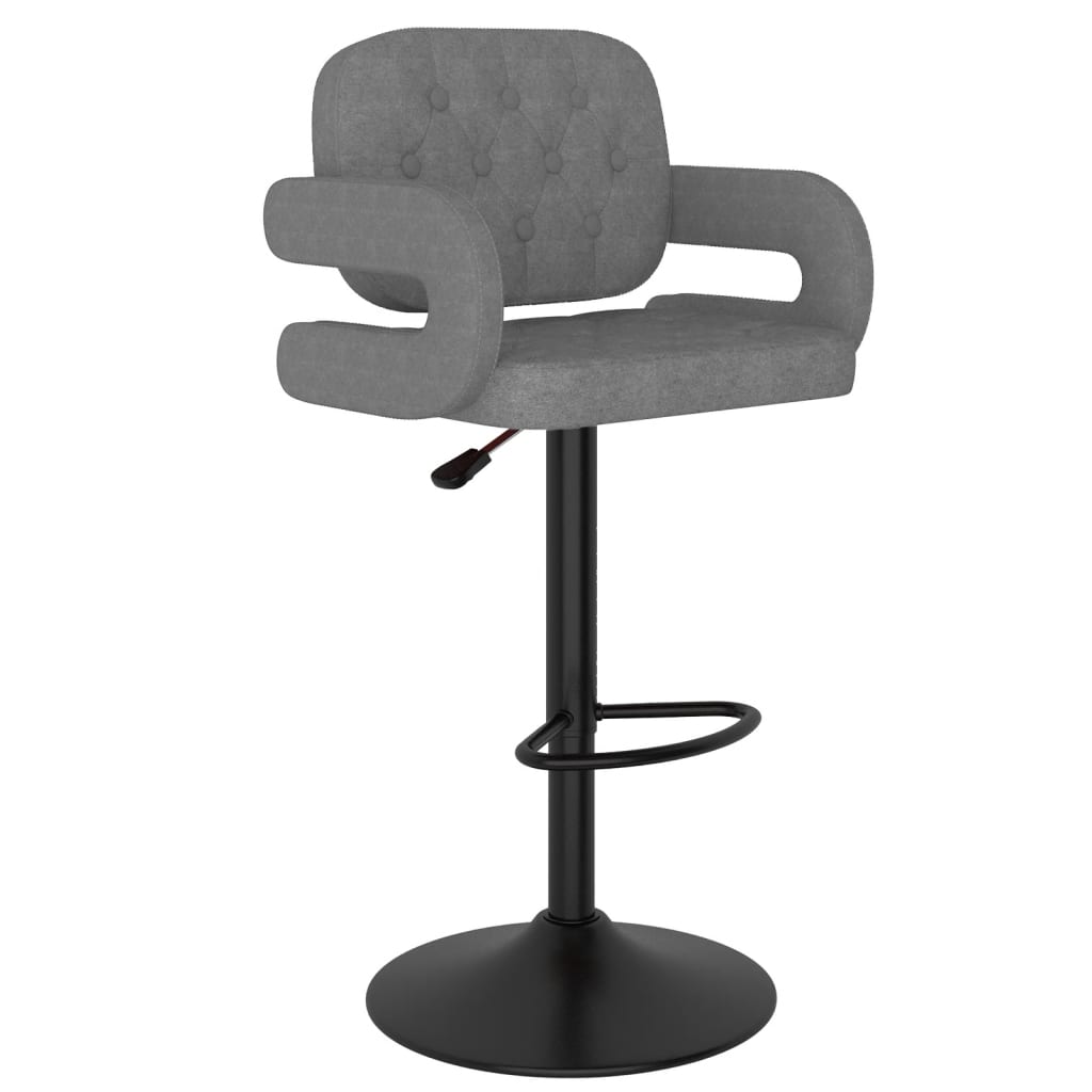 Barkrukken 2 st stof lichtgrijs is nu te koop bij PeponiXL, paradijselijk wonen!