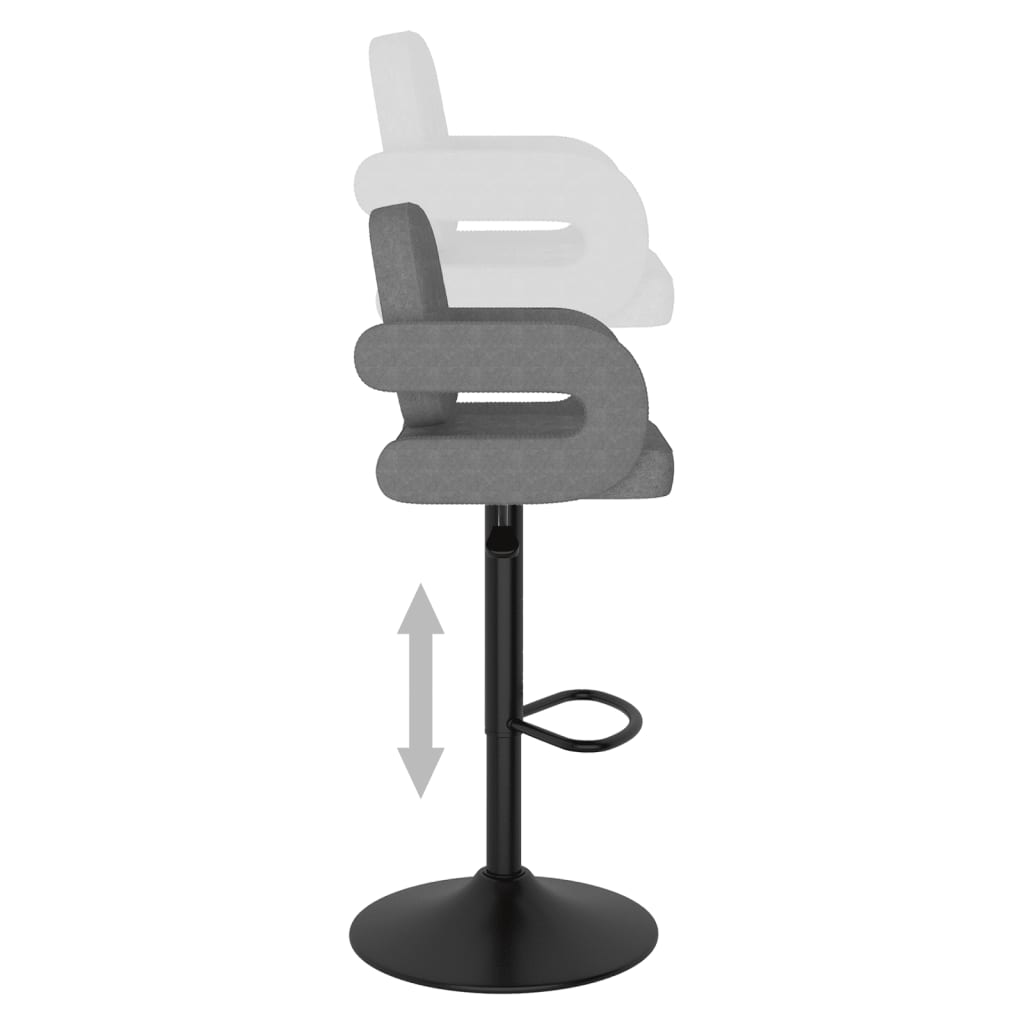 Barkrukken 2 st stof lichtgrijs is nu te koop bij PeponiXL, paradijselijk wonen!
