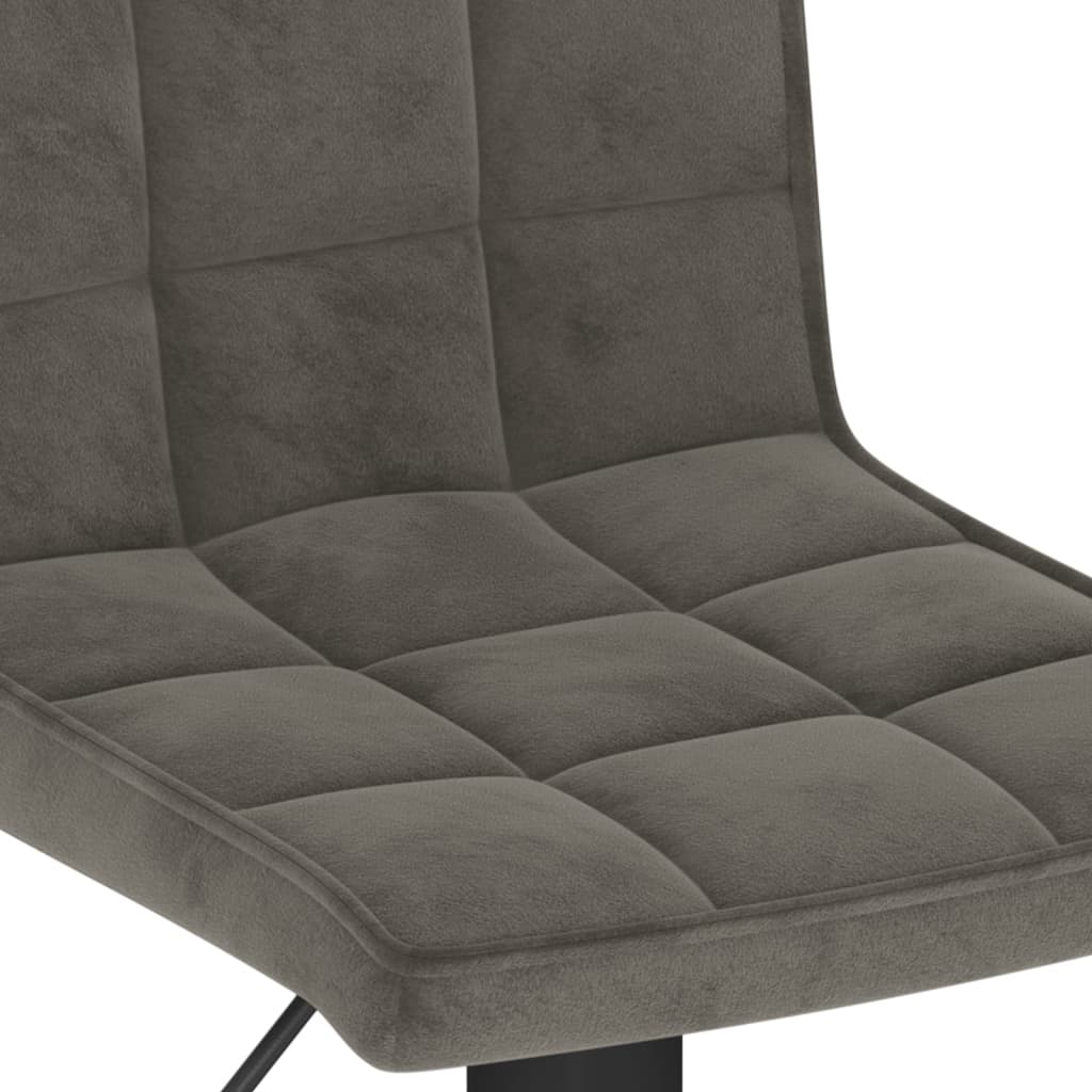 Barkrukken 2 st fluweel donkergrijs is nu te koop bij PeponiXL, paradijselijk wonen!
