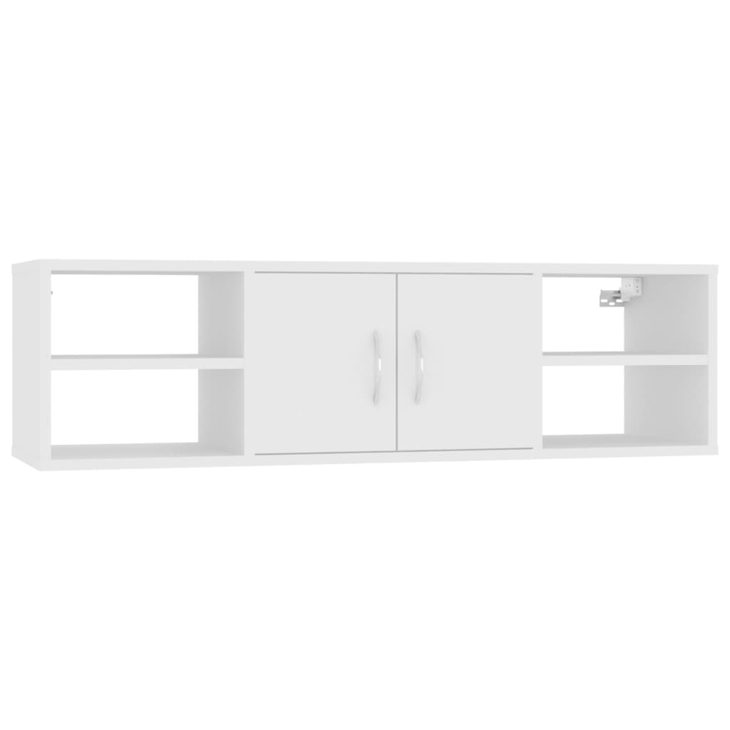 Wandschap 102x30x29 cm bewerkt hout wit is nu te koop bij PeponiXL, paradijselijk wonen!