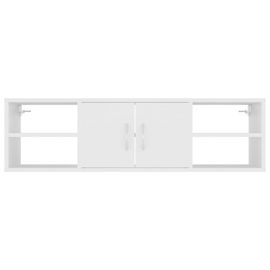 Wandschap 102x30x29 cm bewerkt hout wit is nu te koop bij PeponiXL, paradijselijk wonen!