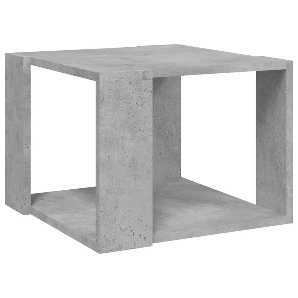 Salontafel 40x40x30 cm bewerkt hout betongrijs is nu te koop bij PeponiXL, paradijselijk wonen!