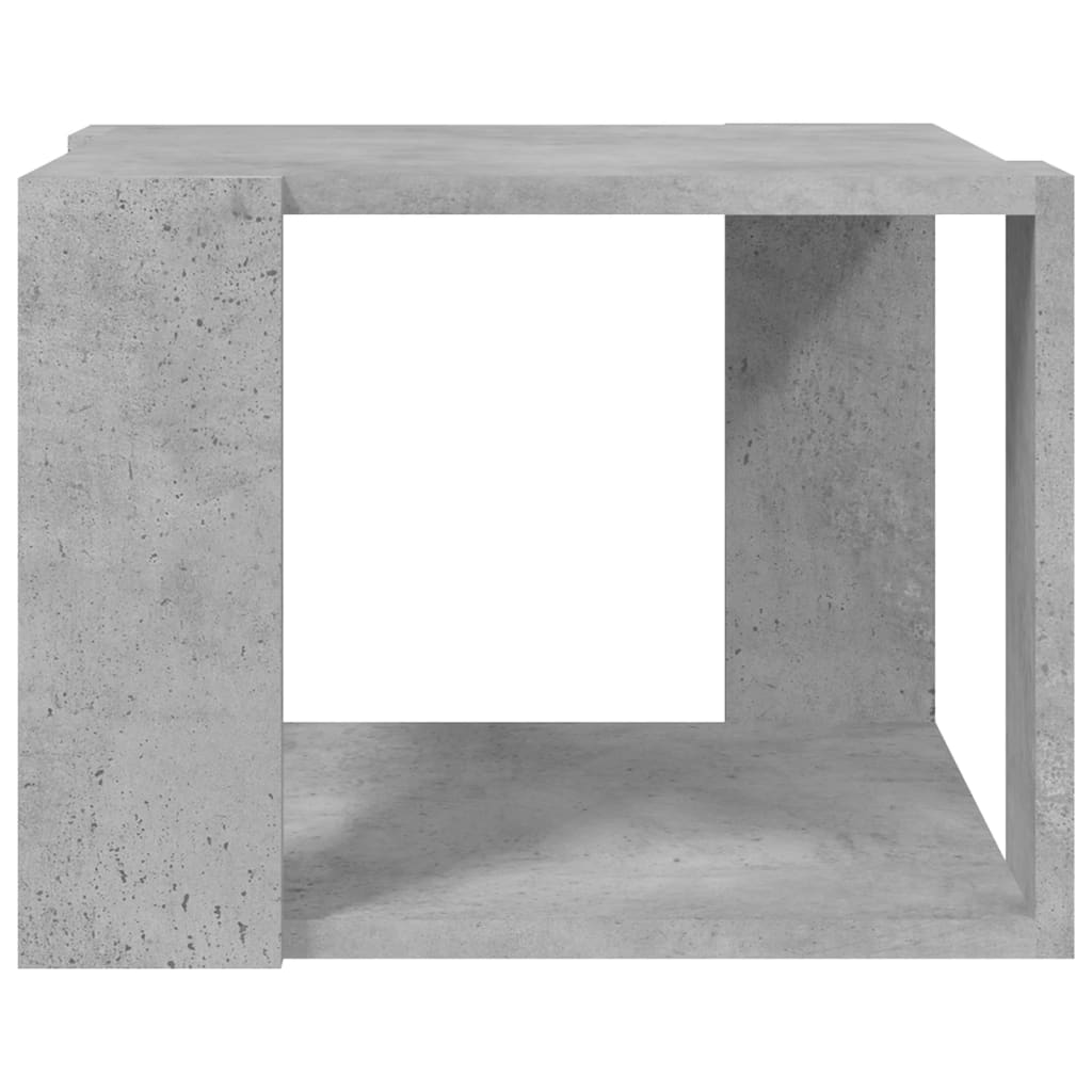 Salontafel 40x40x30 cm bewerkt hout betongrijs is nu te koop bij PeponiXL, paradijselijk wonen!