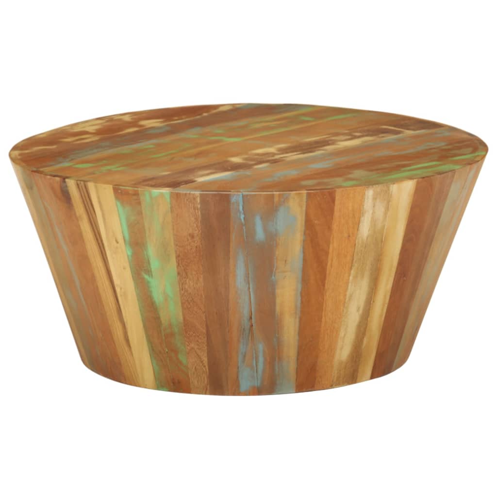 Salontafel Ø65x31 cm massief gerecycled hout is nu te koop bij PeponiXL, paradijselijk wonen!