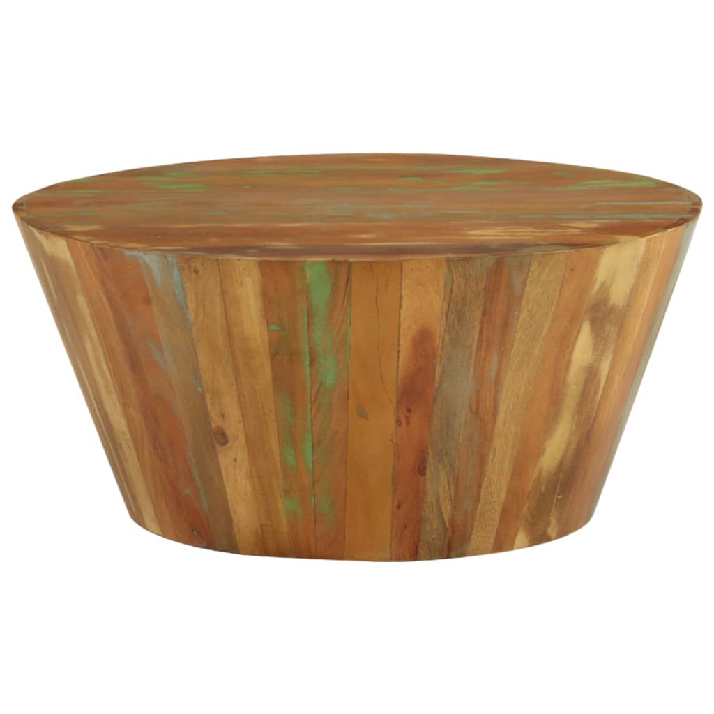 Salontafel Ø65x31 cm massief gerecycled hout is nu te koop bij PeponiXL, paradijselijk wonen!