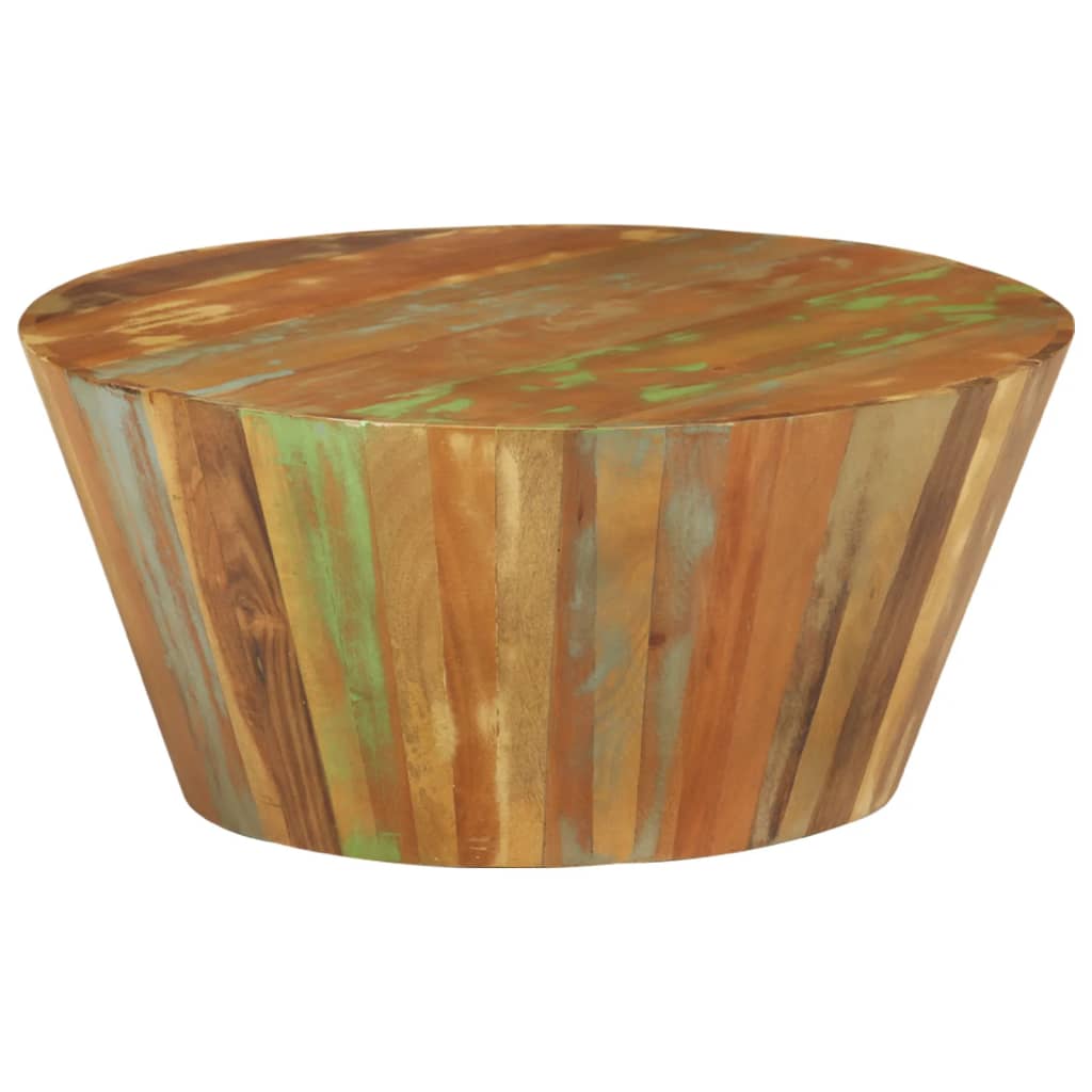 Salontafel Ø65x31 cm massief gerecycled hout is nu te koop bij PeponiXL, paradijselijk wonen!