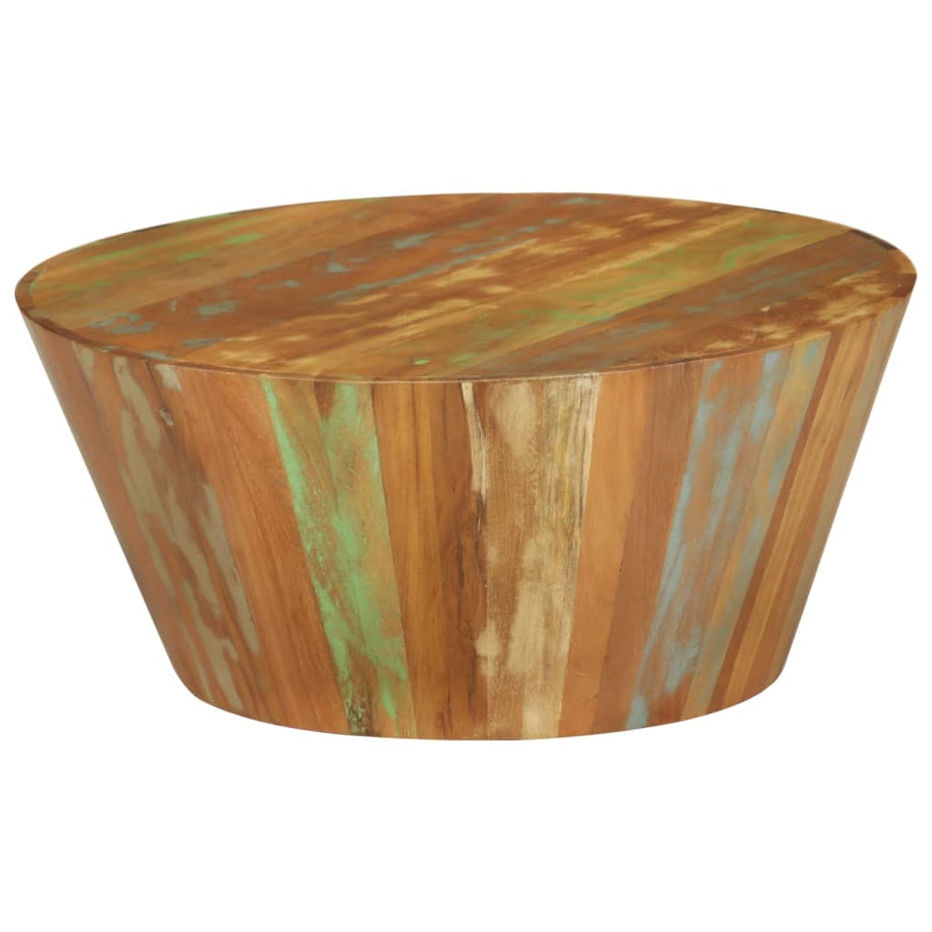Salontafel Ø65x31 cm massief gerecycled hout is nu te koop bij PeponiXL, paradijselijk wonen!