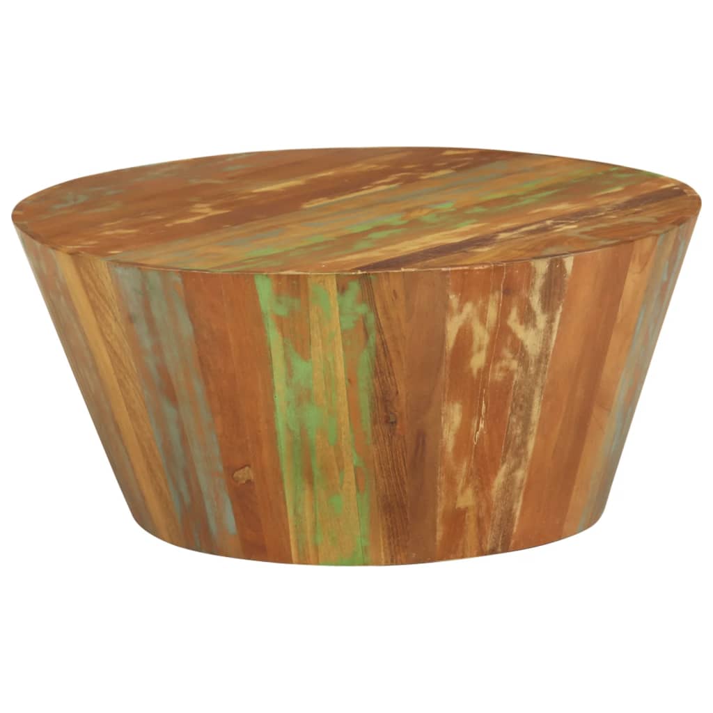 Salontafel Ø65x31 cm massief gerecycled hout is nu te koop bij PeponiXL, paradijselijk wonen!