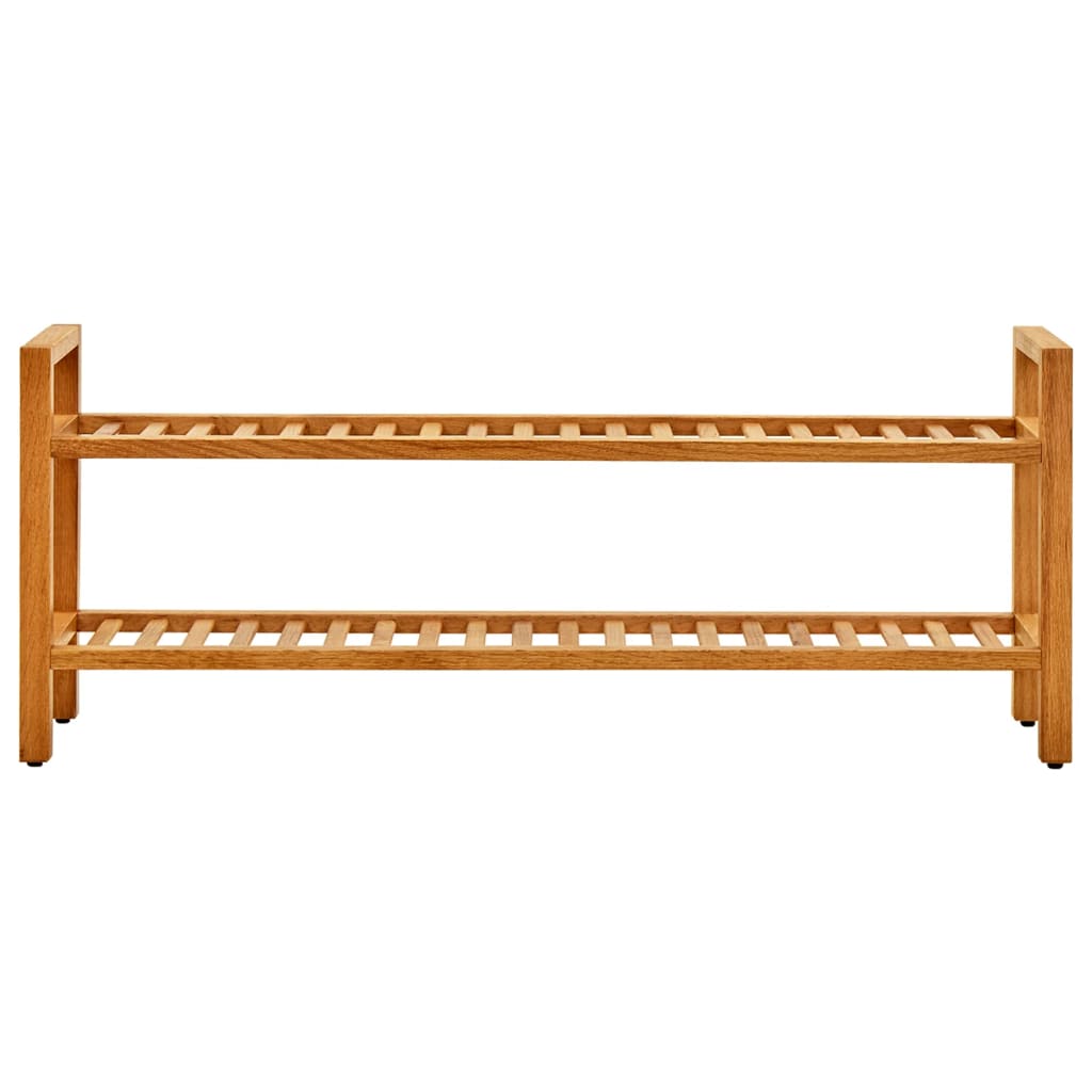 Schoenenrek met 2 schappen 100x27x40 cm massief eikenhout is nu te koop bij PeponiXL, paradijselijk wonen!