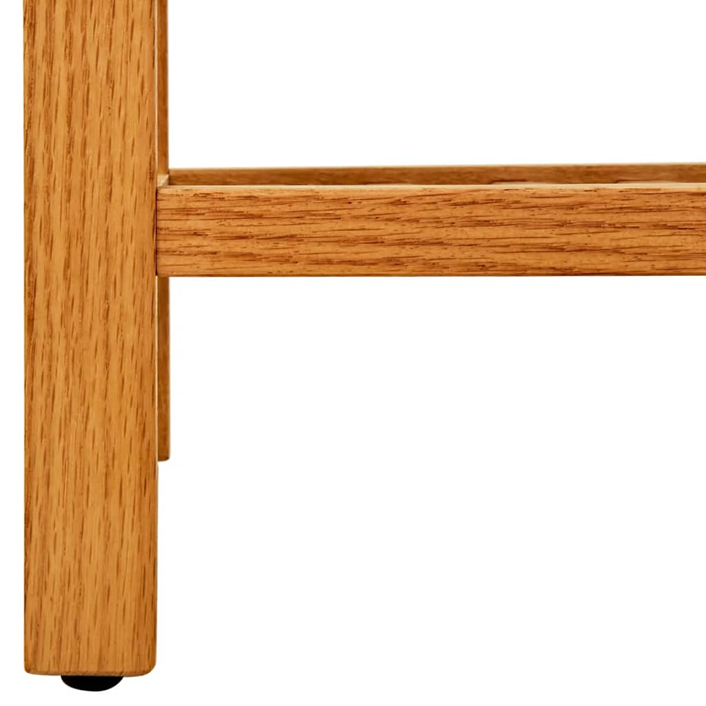 Schoenenrek met 2 schappen 100x27x40 cm massief eikenhout is nu te koop bij PeponiXL, paradijselijk wonen!