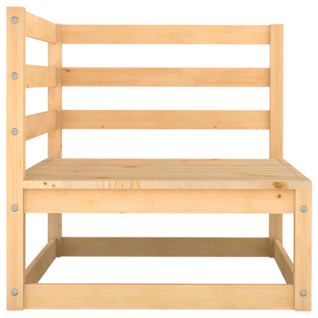 Tuinhoekbanken 2 st met kussens massief grenenhout is nu te koop bij PeponiXL, paradijselijk wonen!