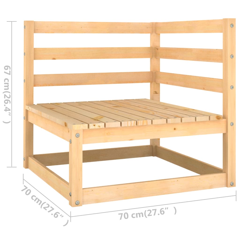 2-delige Loungeset met kussens massief grenenhout is nu te koop bij PeponiXL, paradijselijk wonen!