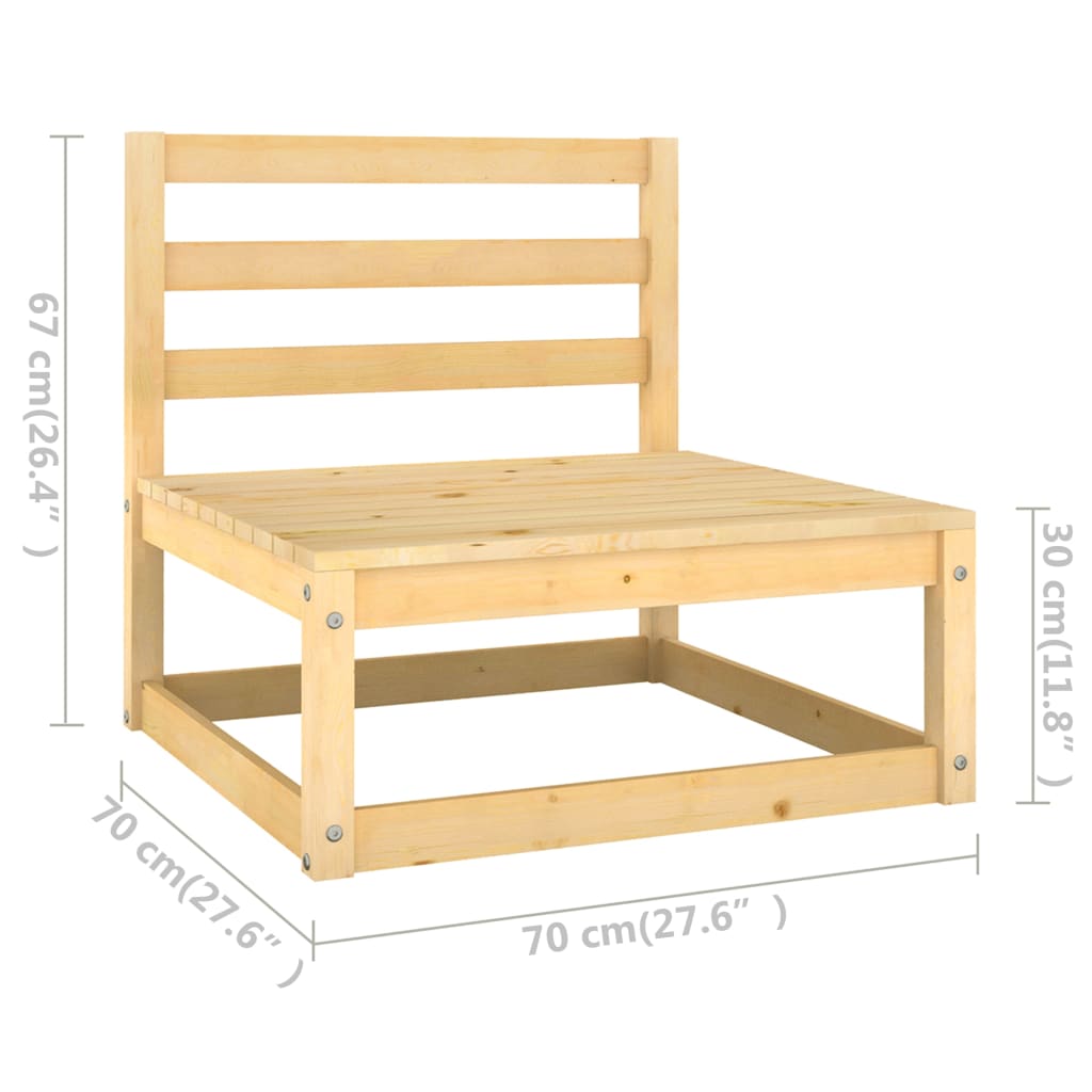 2-delige Loungeset met kussens massief grenenhout is nu te koop bij PeponiXL, paradijselijk wonen!