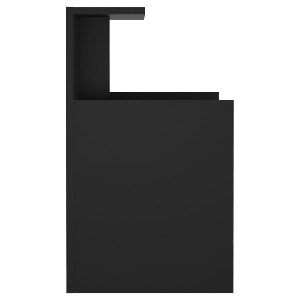 Nachtkastjes 2 st 40x35x60 cm bewerkt hout zwart is nu te koop bij PeponiXL, paradijselijk wonen!