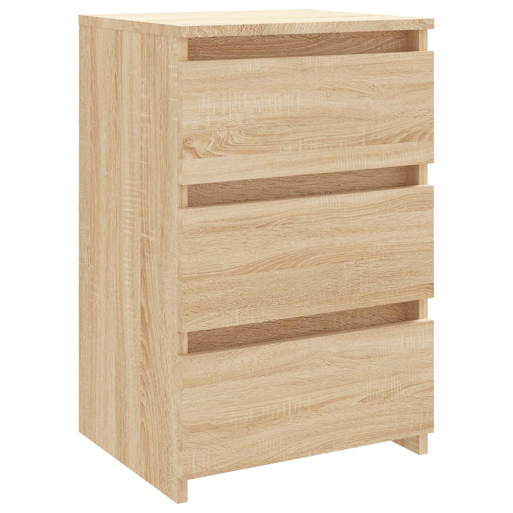 Nachtkastjes 2 st 40x35x62,5 cm bewerkt hout sonoma eikenkleur is nu te koop bij PeponiXL, paradijselijk wonen!