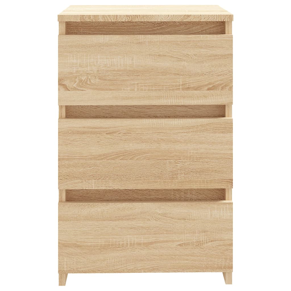Nachtkastjes 2 st 40x35x62,5 cm bewerkt hout sonoma eikenkleur is nu te koop bij PeponiXL, paradijselijk wonen!