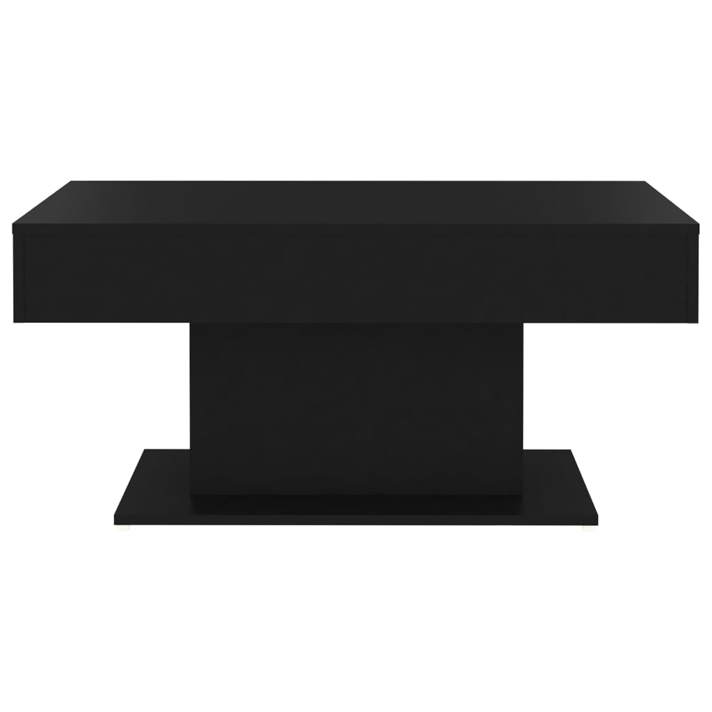 Salontafel 96x50x45 cm bewerkt hout zwart is nu te koop bij PeponiXL, paradijselijk wonen!