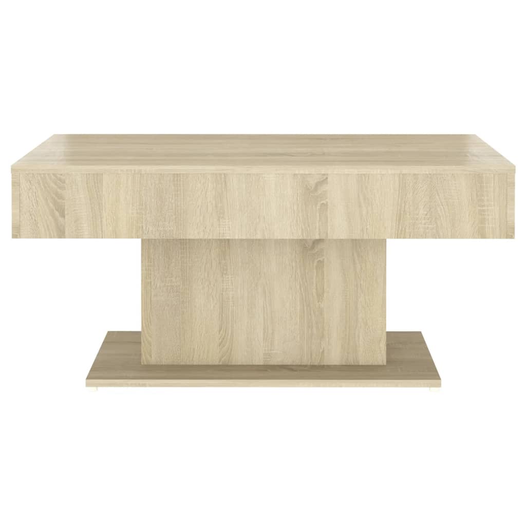 Salontafel 96x50x45 cm bewerkt hout sonoma eikenkleurig is nu te koop bij PeponiXL, paradijselijk wonen!
