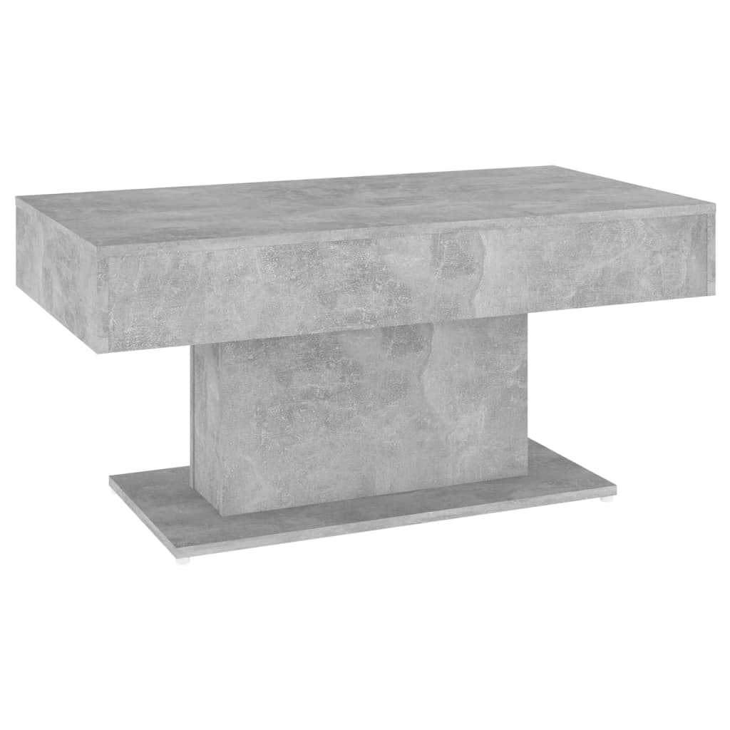 Salontafel 96x50x45 cm bewerkt hout betongrijs is nu te koop bij PeponiXL, paradijselijk wonen!