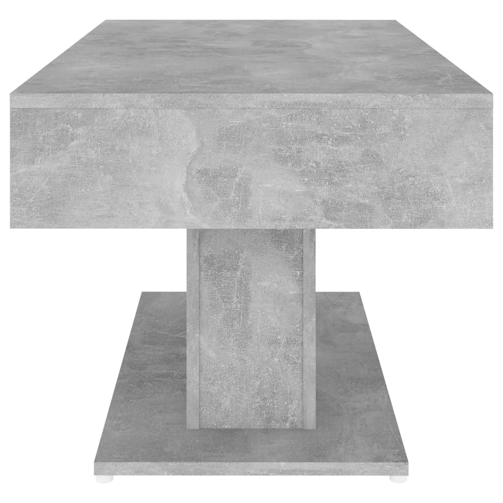 Salontafel 96x50x45 cm bewerkt hout betongrijs is nu te koop bij PeponiXL, paradijselijk wonen!