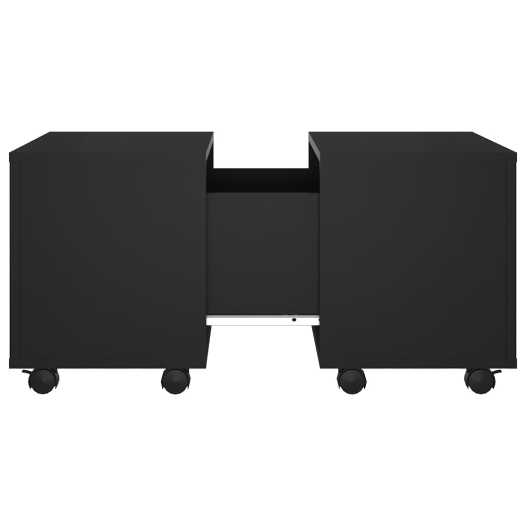 Salontafel 60x60x38 cm bewerkt hour zwart is nu te koop bij PeponiXL, paradijselijk wonen!
