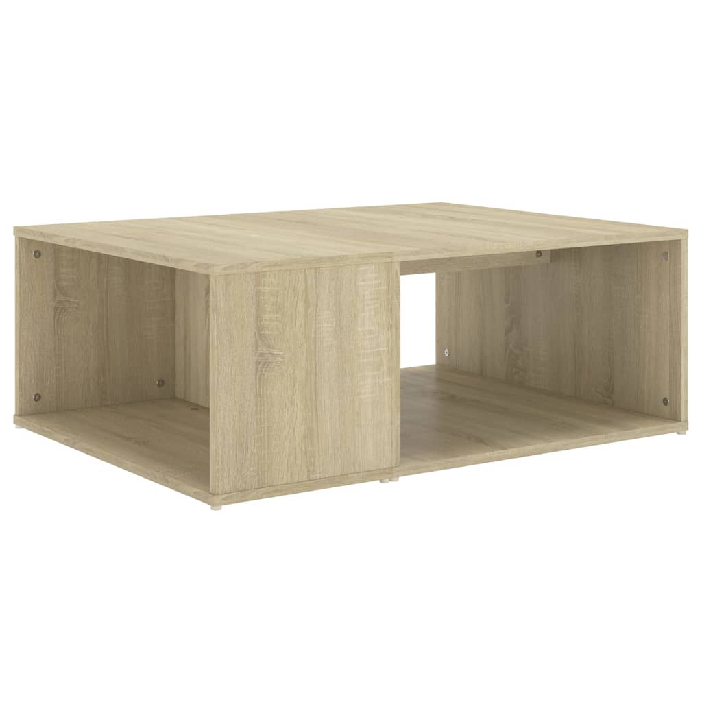 Salontafel 90x67x33 cm bewerkt hout sonoma eikenkleurig is nu te koop bij PeponiXL, paradijselijk wonen!