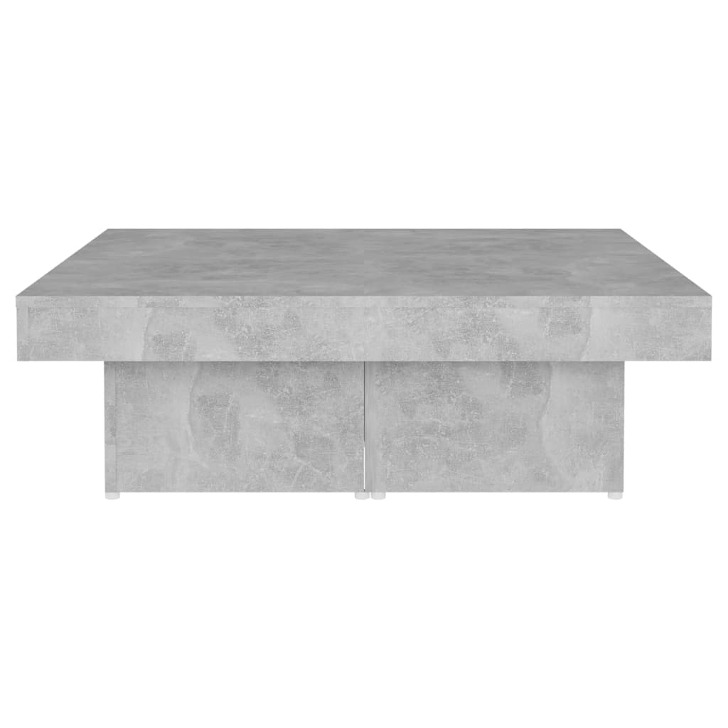 Salontafel 90x90x28 cm bewerkt hout betongrijs is nu te koop bij PeponiXL, paradijselijk wonen!