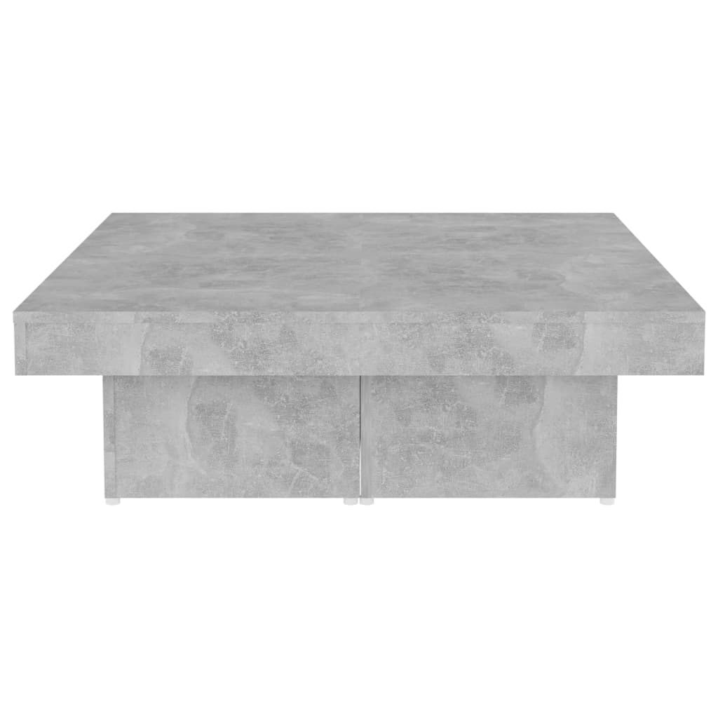Salontafel 90x90x28 cm bewerkt hout betongrijs is nu te koop bij PeponiXL, paradijselijk wonen!