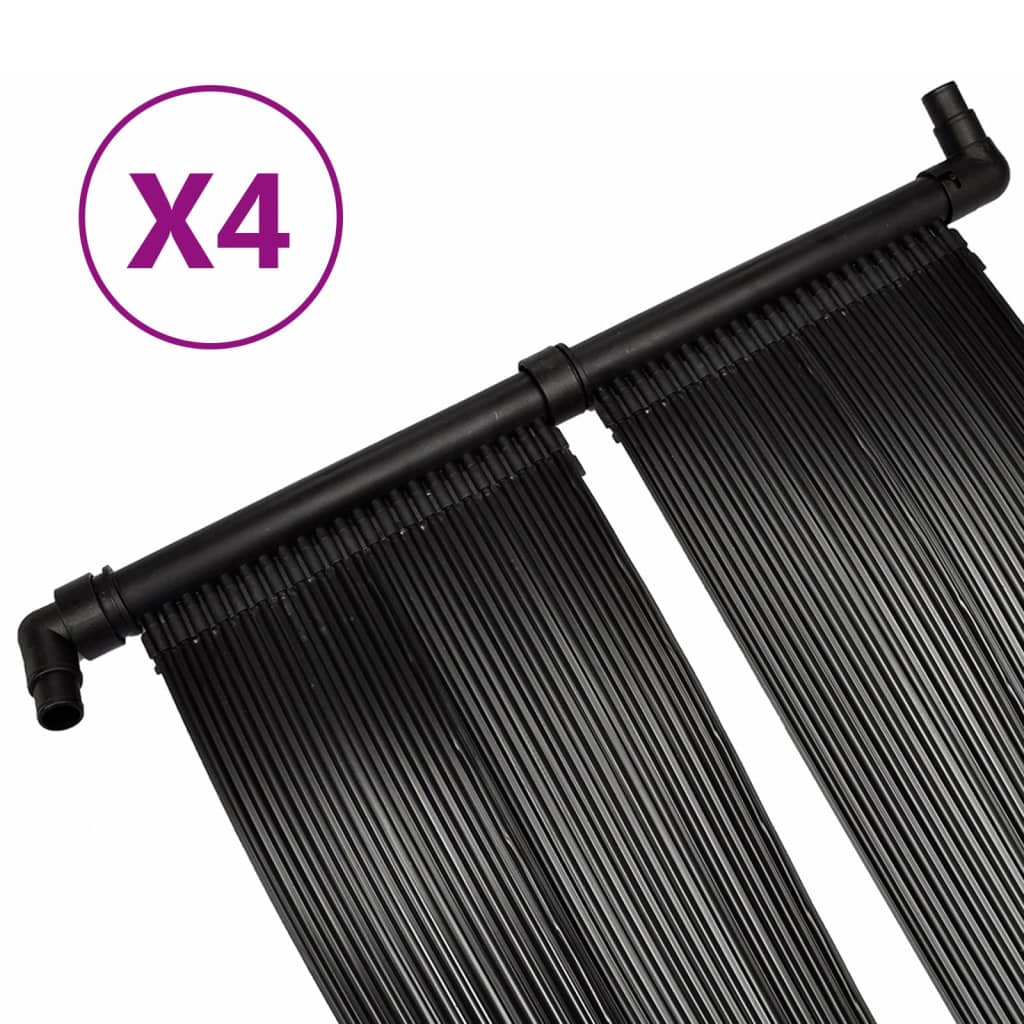 Solarverwarmingspanelen voor zwembad 4 st 80x620 cm is nu te koop bij PeponiXL, paradijselijk wonen!