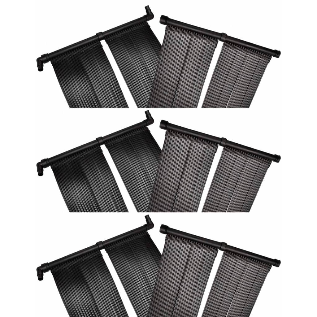 Solarverwarmingspanelen voor zwembad 6 st 80x620 cm is nu te koop bij PeponiXL, paradijselijk wonen!