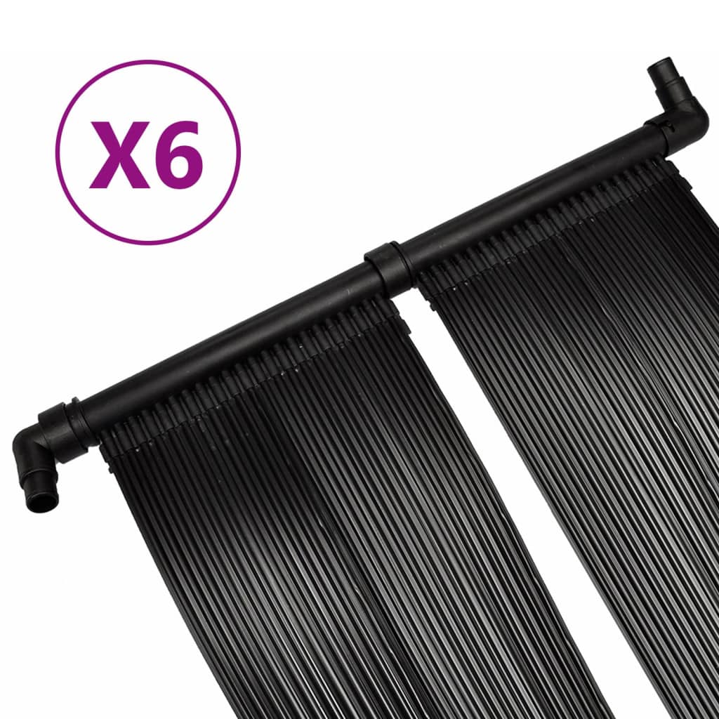 Solarverwarmingspanelen voor zwembad 6 st 80x620 cm is nu te koop bij PeponiXL, paradijselijk wonen!