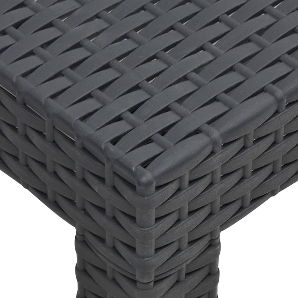 2-delige Loungeset met kussens PP rattan antracietkleurig is nu te koop bij PeponiXL, paradijselijk wonen!