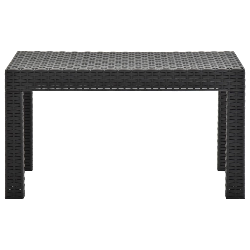 2-delige Loungeset met kussens PP rattan antracietkleurig is nu te koop bij PeponiXL, paradijselijk wonen!
