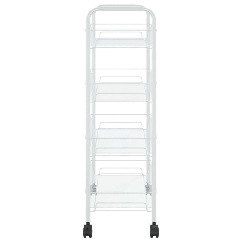 Keukentrolley 4-laags 46x26x85 cm ijzer wit is nu te koop bij PeponiXL, paradijselijk wonen!