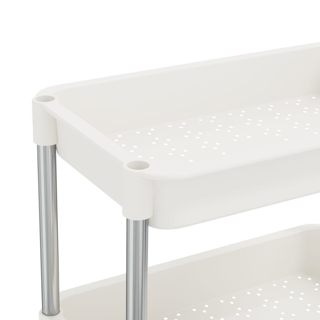 Keukentrolley 5-laags 42x29x128 cm ijzer en ABS wit is nu te koop bij PeponiXL, paradijselijk wonen!