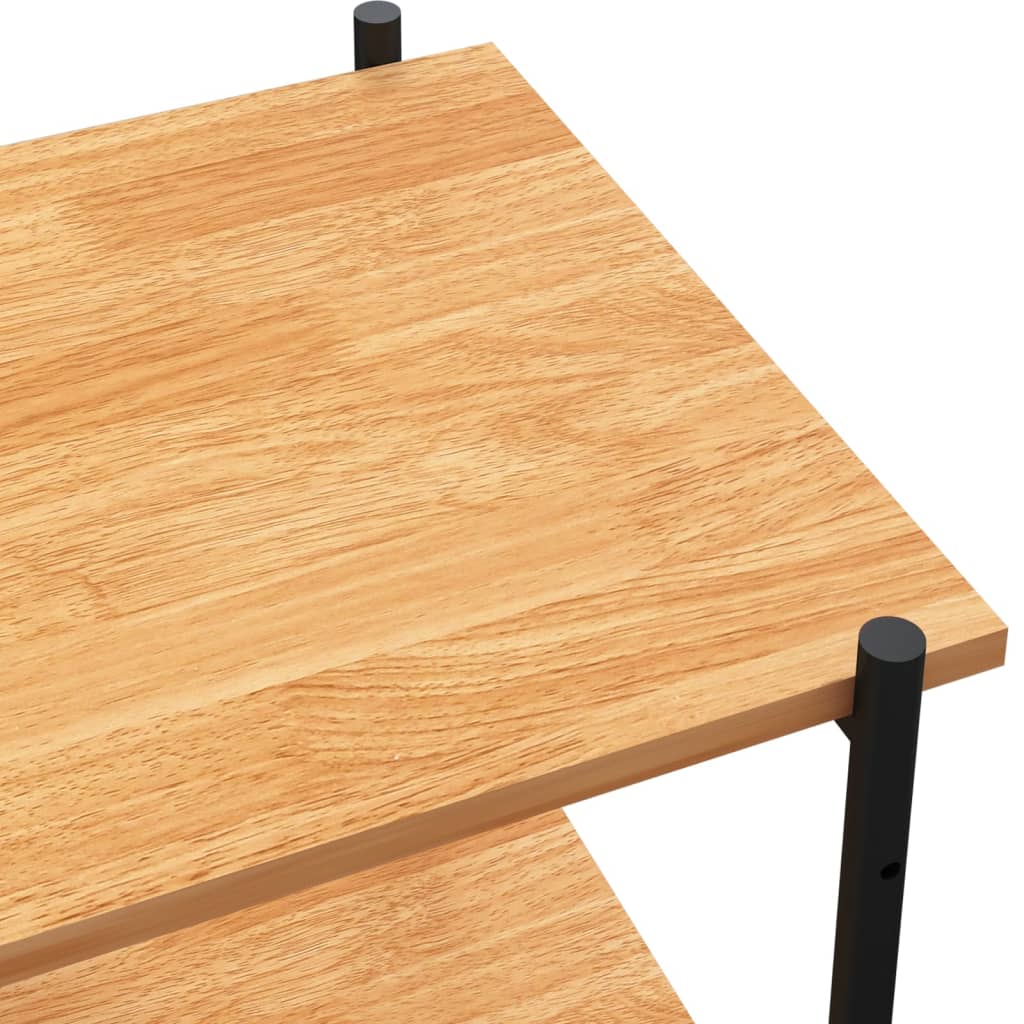 3-laags stellingkast zwart en eiken 80x40x92 cm is nu te koop bij PeponiXL, paradijselijk wonen!