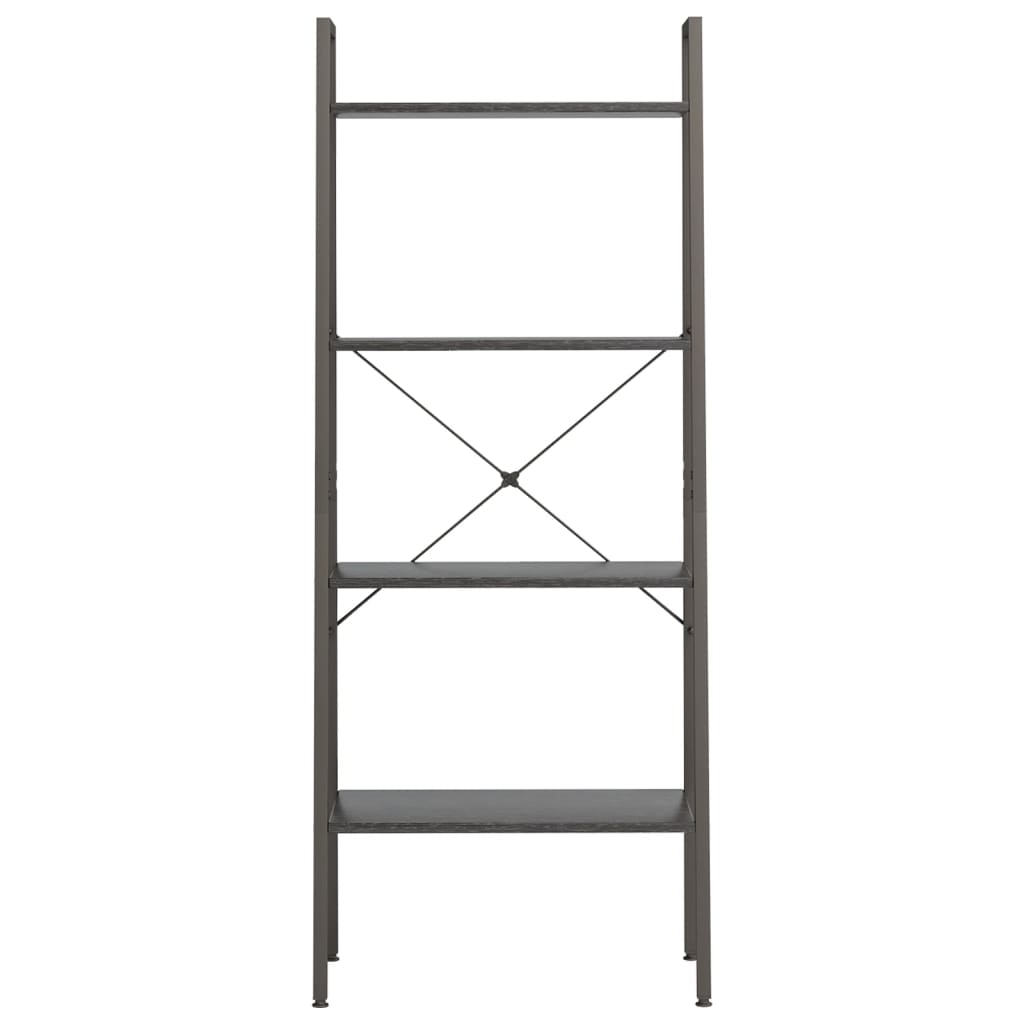 Opbergmeubel met 4 schappen 56x35x140 cm zwart is nu te koop bij PeponiXL, paradijselijk wonen!