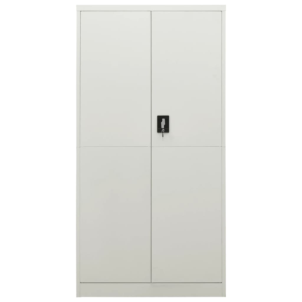 Lockerkast 90x40x180 cm staal lichtgrijs is nu te koop bij PeponiXL, paradijselijk wonen!