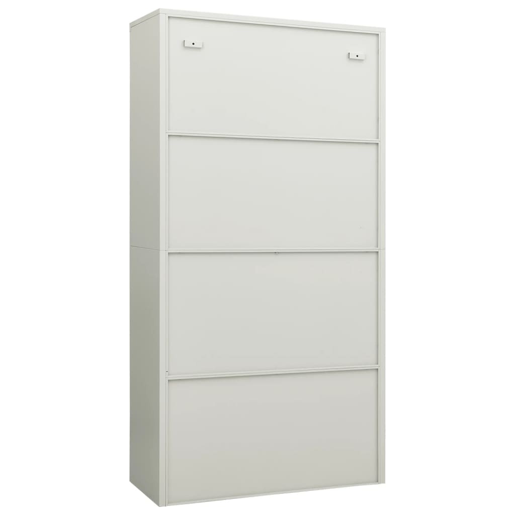 Lockerkast 90x40x180 cm staal lichtgrijs is nu te koop bij PeponiXL, paradijselijk wonen!