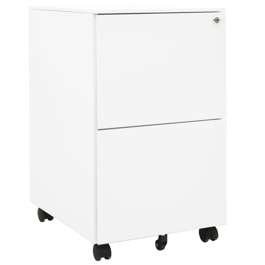 Ladeblok verrijdbaar 39x45x67 cm staal wit is nu te koop bij PeponiXL, paradijselijk wonen!