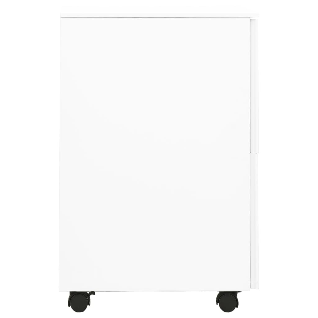 Ladeblok verrijdbaar 39x45x67 cm staal wit is nu te koop bij PeponiXL, paradijselijk wonen!