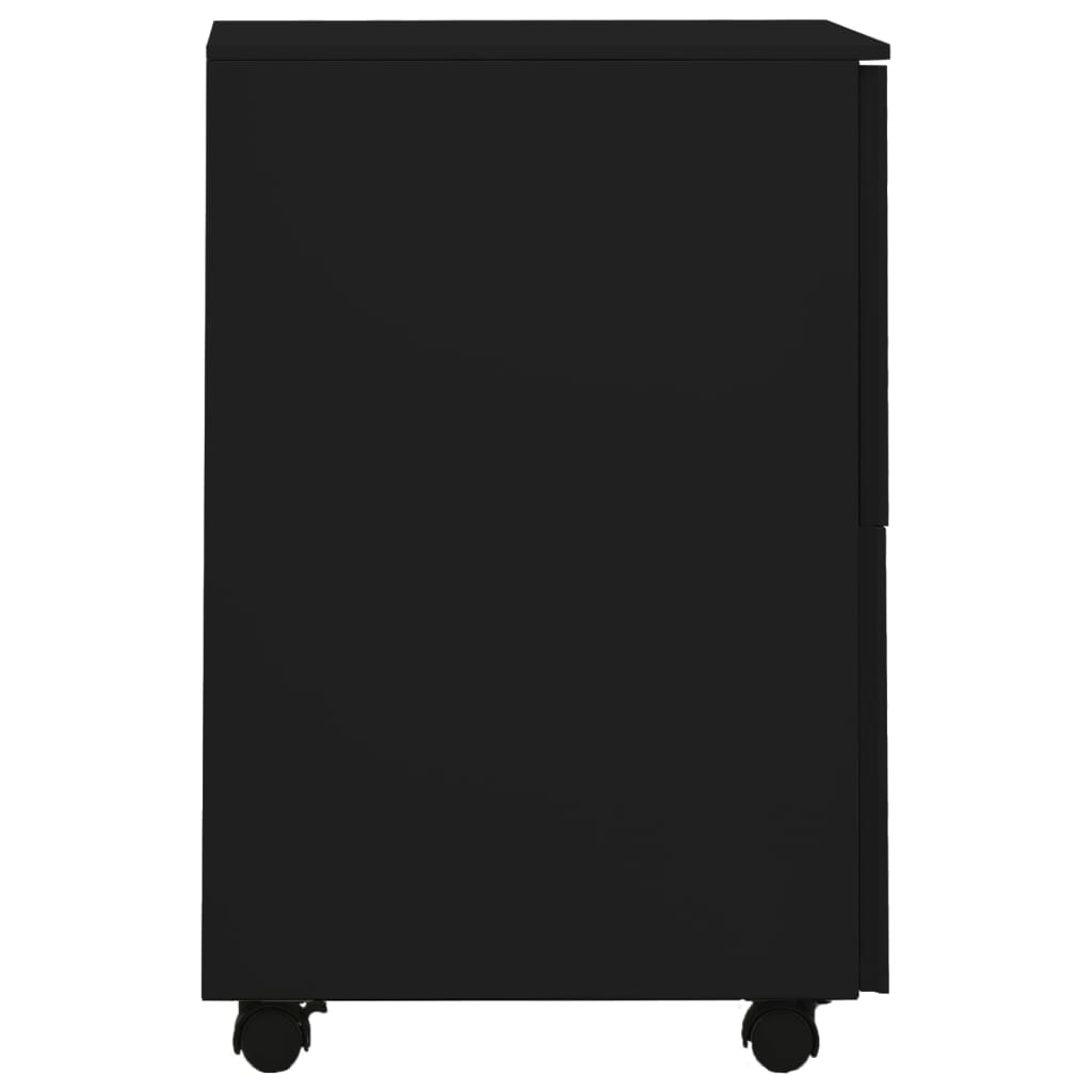 Ladeblok verrijdbaar 39x45x67 cm staal zwart is nu te koop bij PeponiXL, paradijselijk wonen!