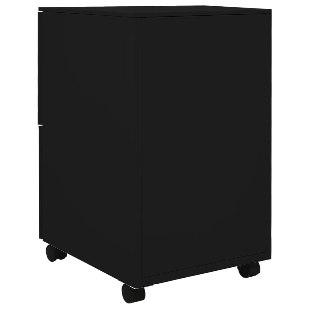 Ladeblok verrijdbaar 39x45x67 cm staal zwart is nu te koop bij PeponiXL, paradijselijk wonen!