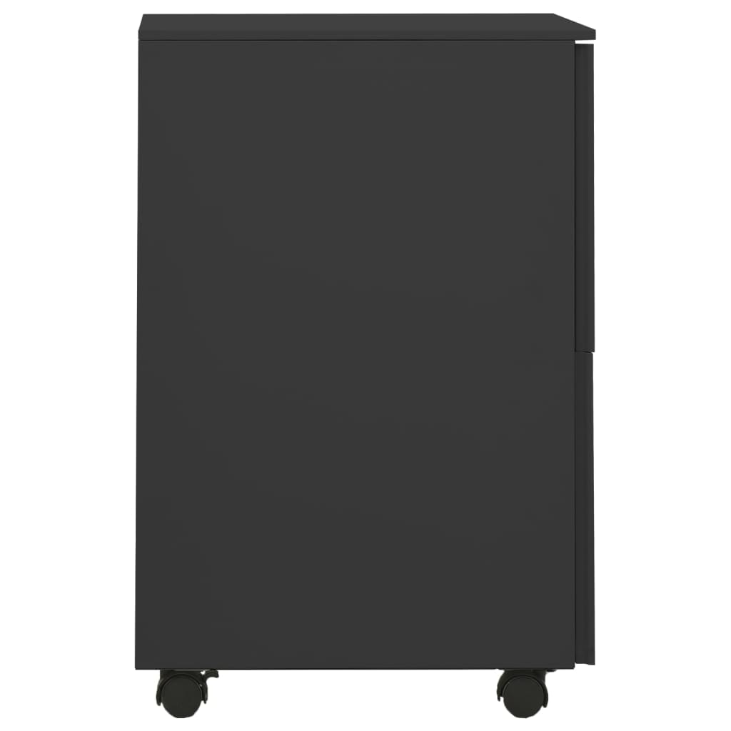 Ladeblok verrijdbaar 39x45x67 cm staal antracietkleurig is nu te koop bij PeponiXL, paradijselijk wonen!