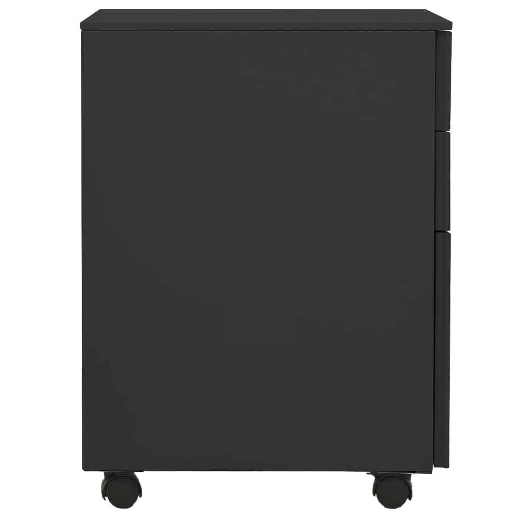 Ladeblok verrijdbaar 39x45x60 cm staal antracietkleurig is nu te koop bij PeponiXL, paradijselijk wonen!