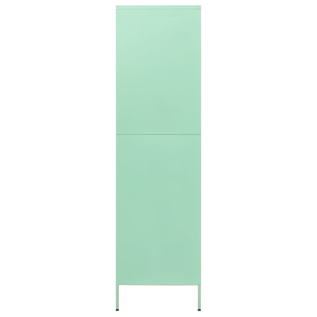 Kledingkast 90x50x180 cm staal mintkleurig is nu te koop bij PeponiXL, paradijselijk wonen!